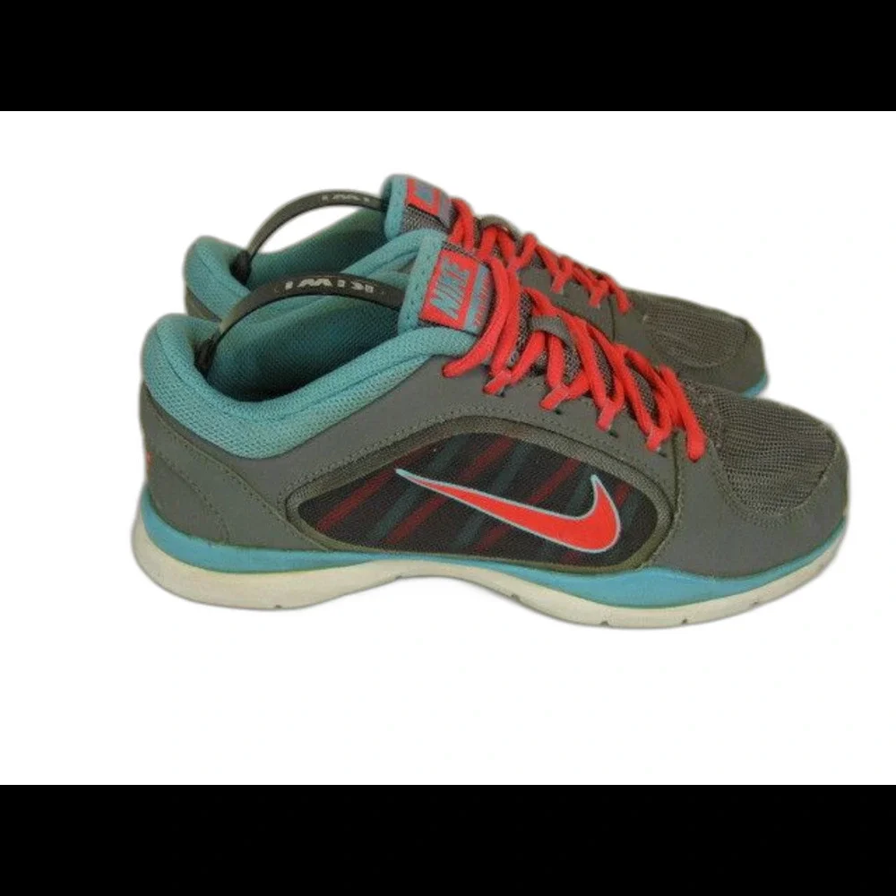 Womens Nike Training Gray/Blue Running Athletic Tennis Shoes sz 7.5